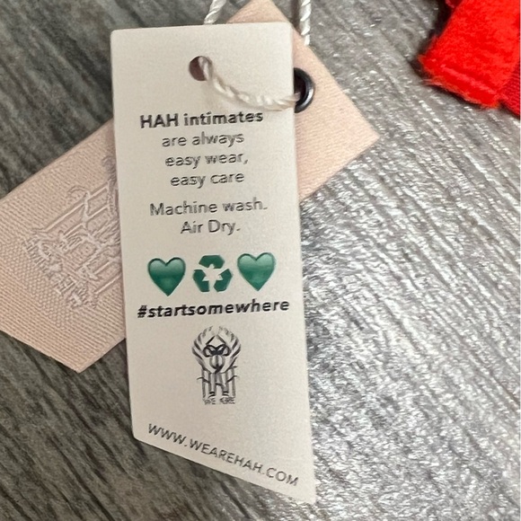 NWT We are HAH Free People Wired Bra 30-38B 30B 32B 34B 36B 38B Blood Orange Red - Picture 12 of 14